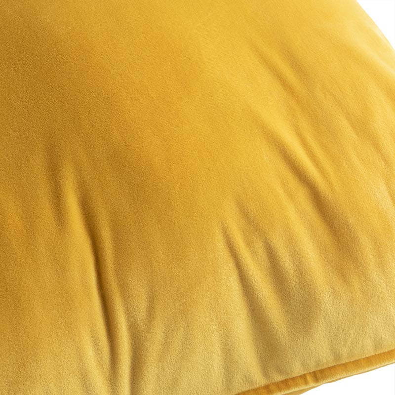 Funda De Cojín Velvet Mostaza /