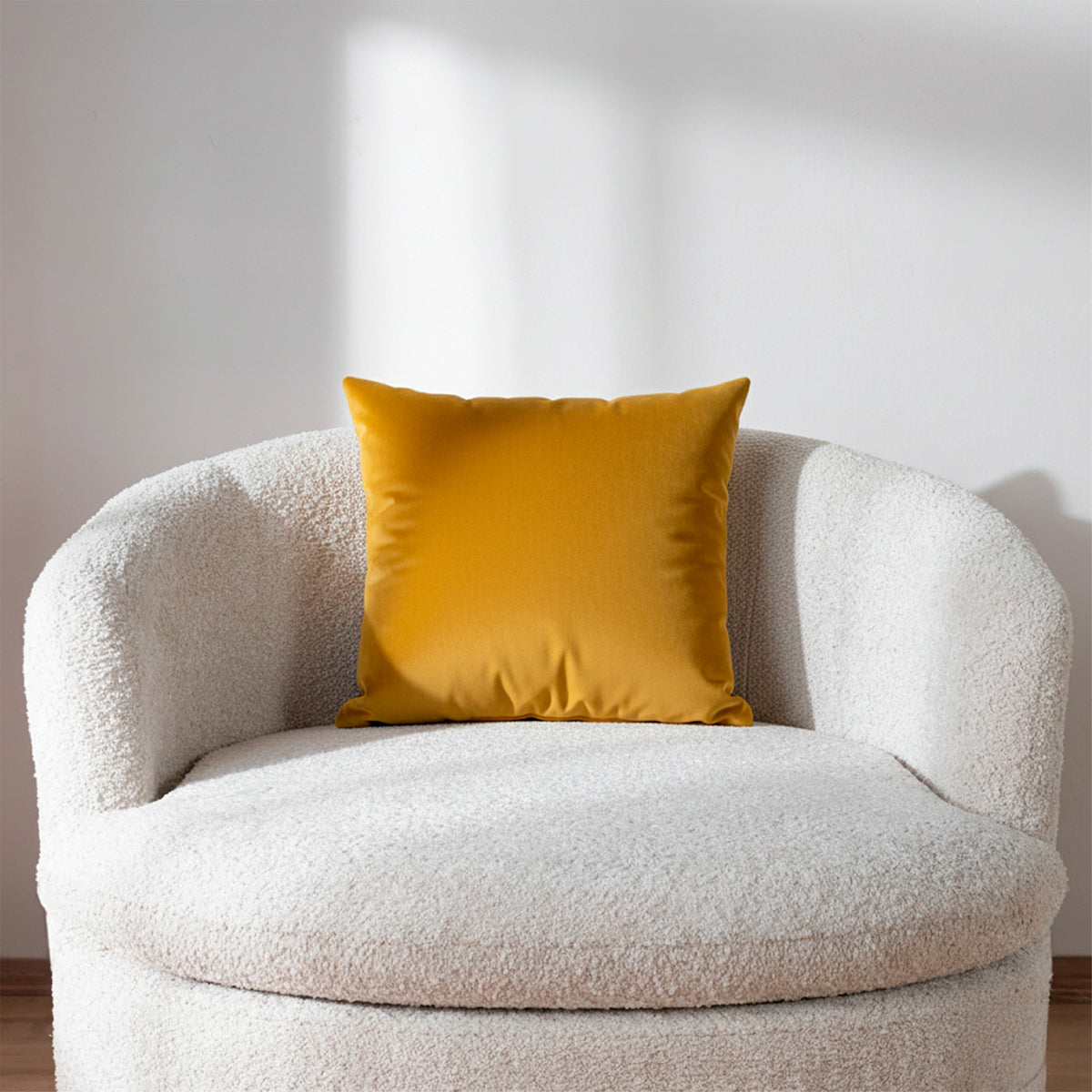 Funda De Cojín Velvet Mostaza /