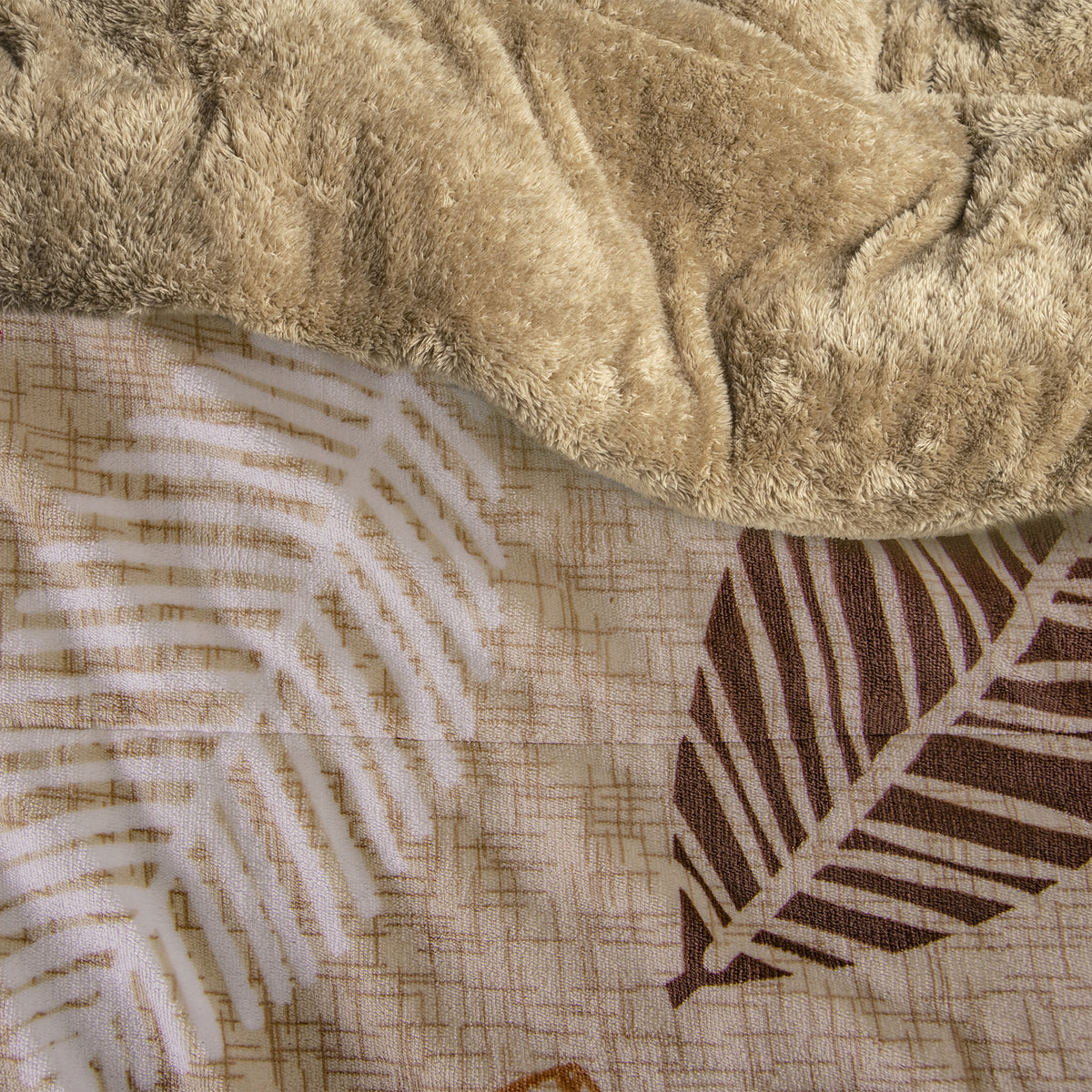 Cobija Invernal Hojarasca QUEEN SIZE/KING SIZE