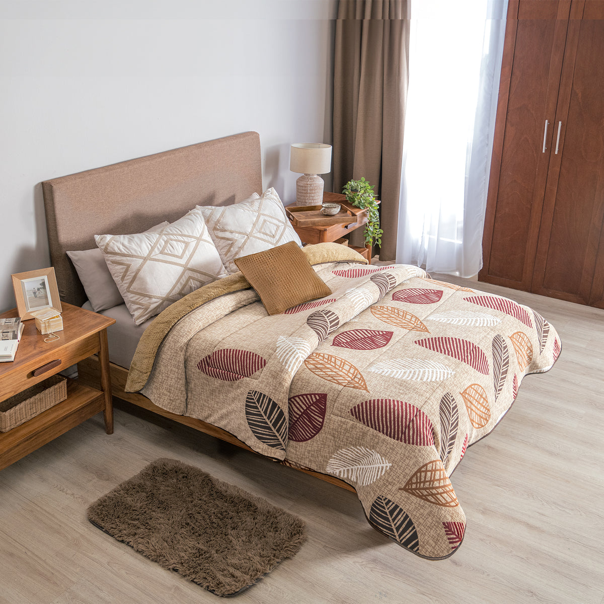 Cobija Invernal Hojarasca SENCILLO/DOBLE