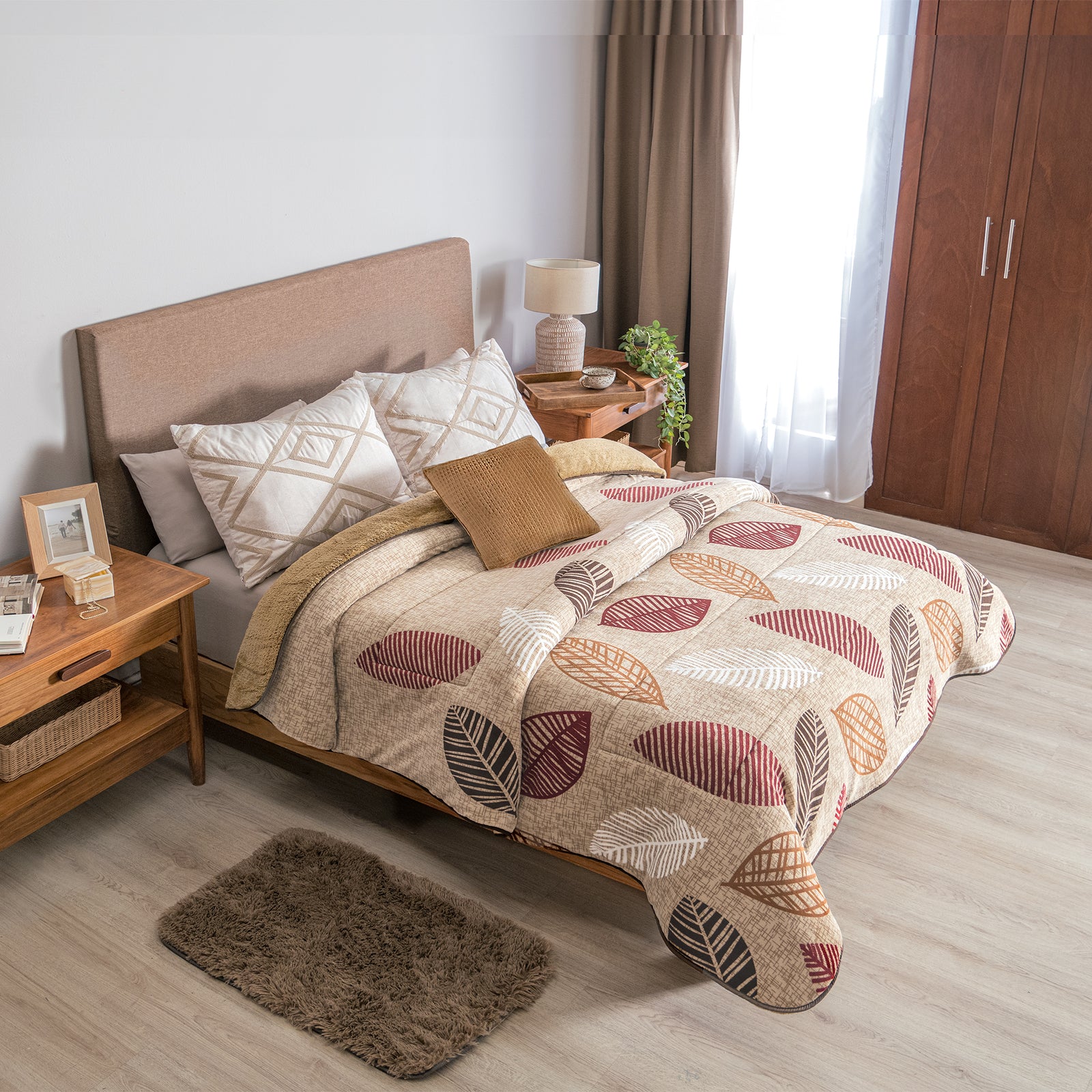 Cobija Invernal Hojarasca SENCILLO/DOBLE