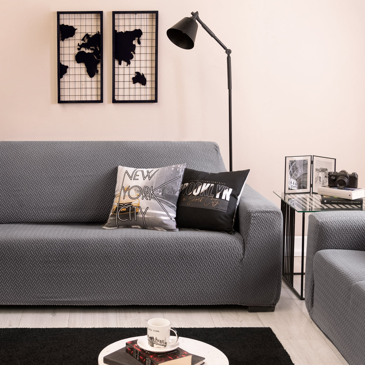 Funda De Sillón Niza Gris
