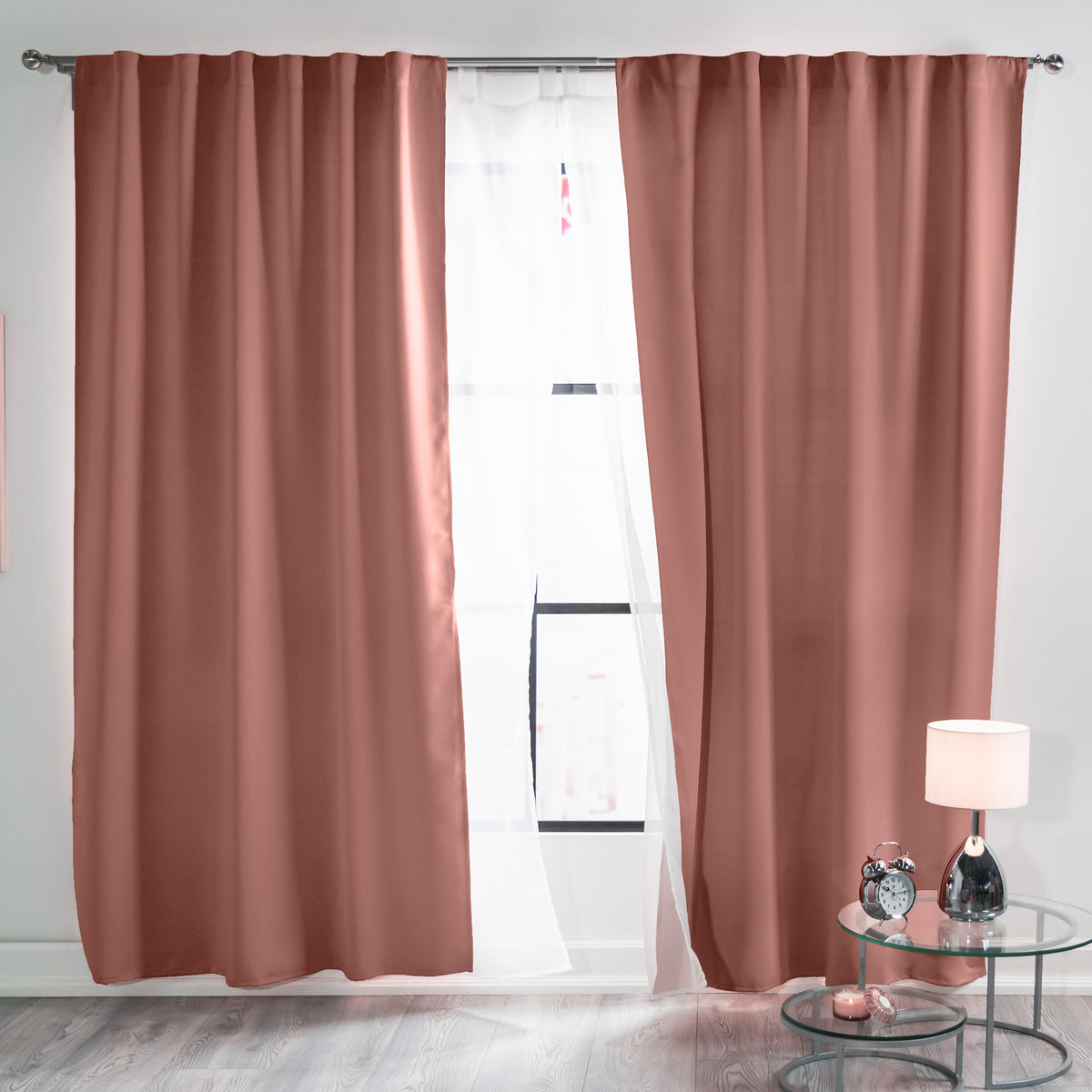 Cortinas Blackout Catania Deep Rose LARGA