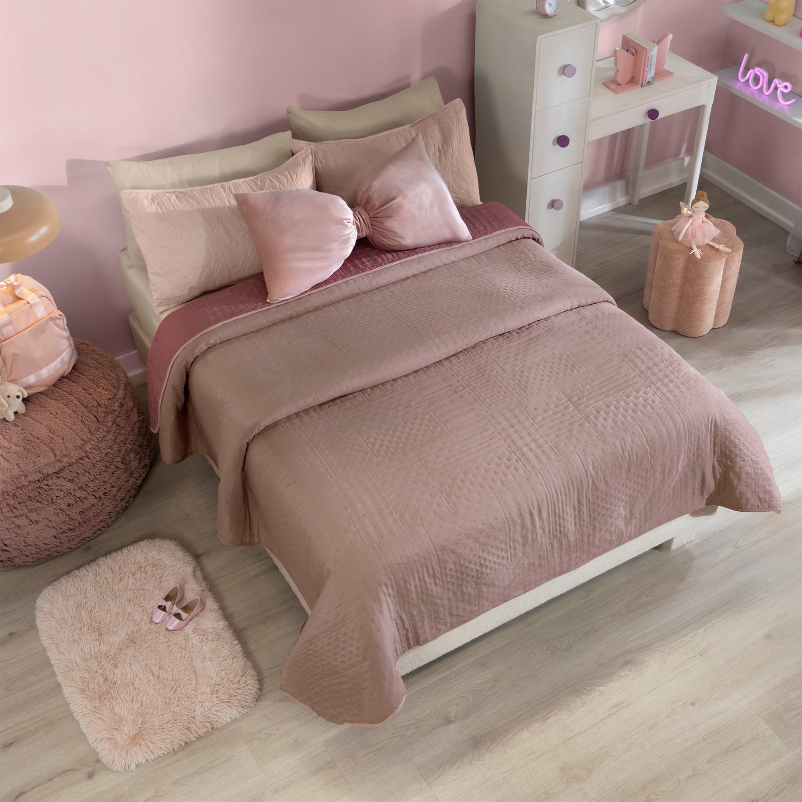 Cubrelecho Novo Blush KING SIZE