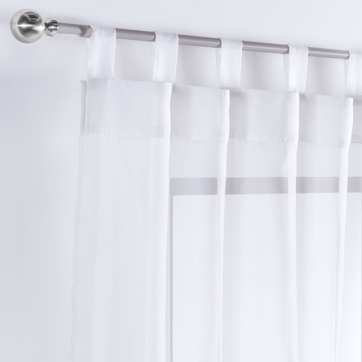 Cortinas Translúcidas Tergal Blanco LARGA