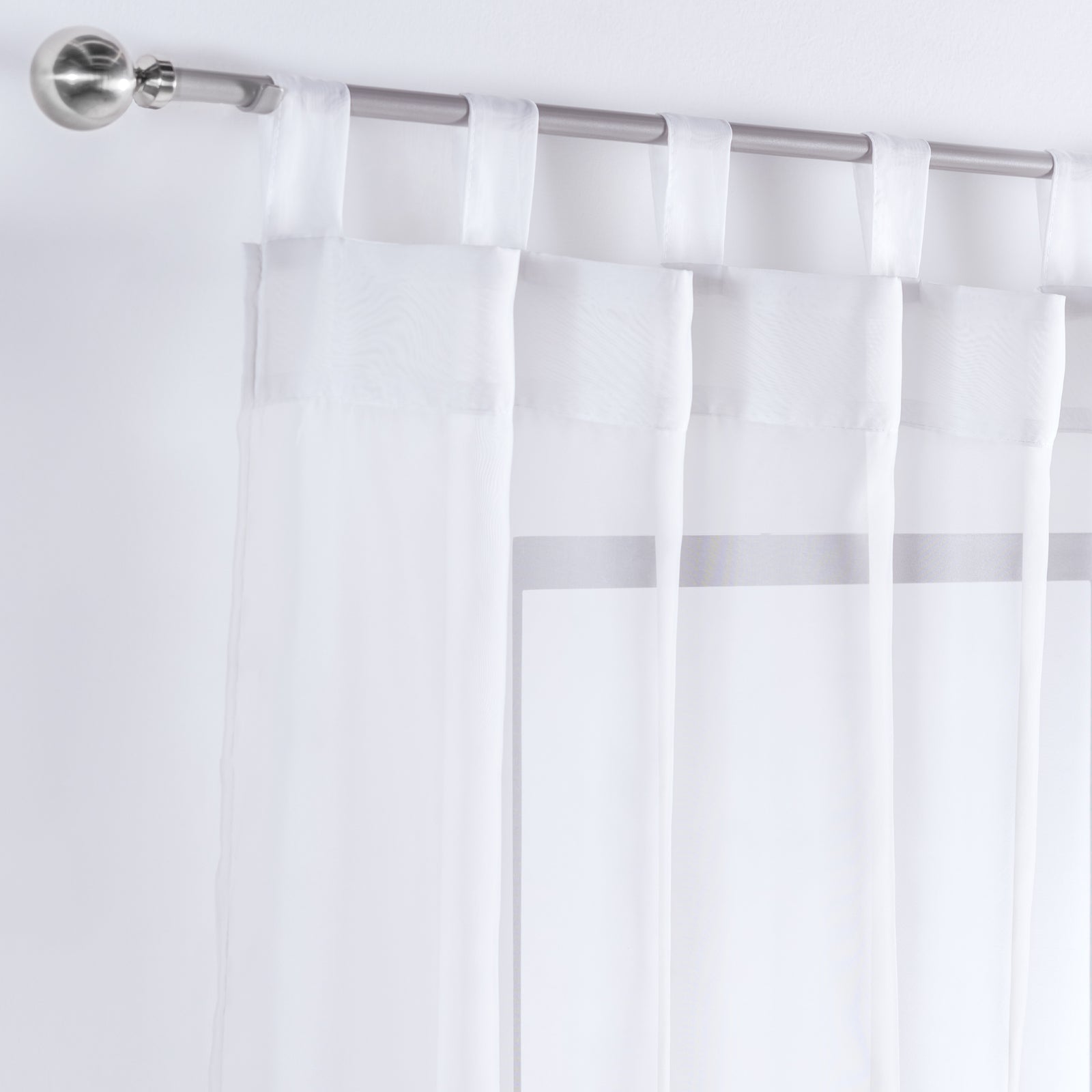 Cortinas Translúcidas Tergal Blanco LARGA