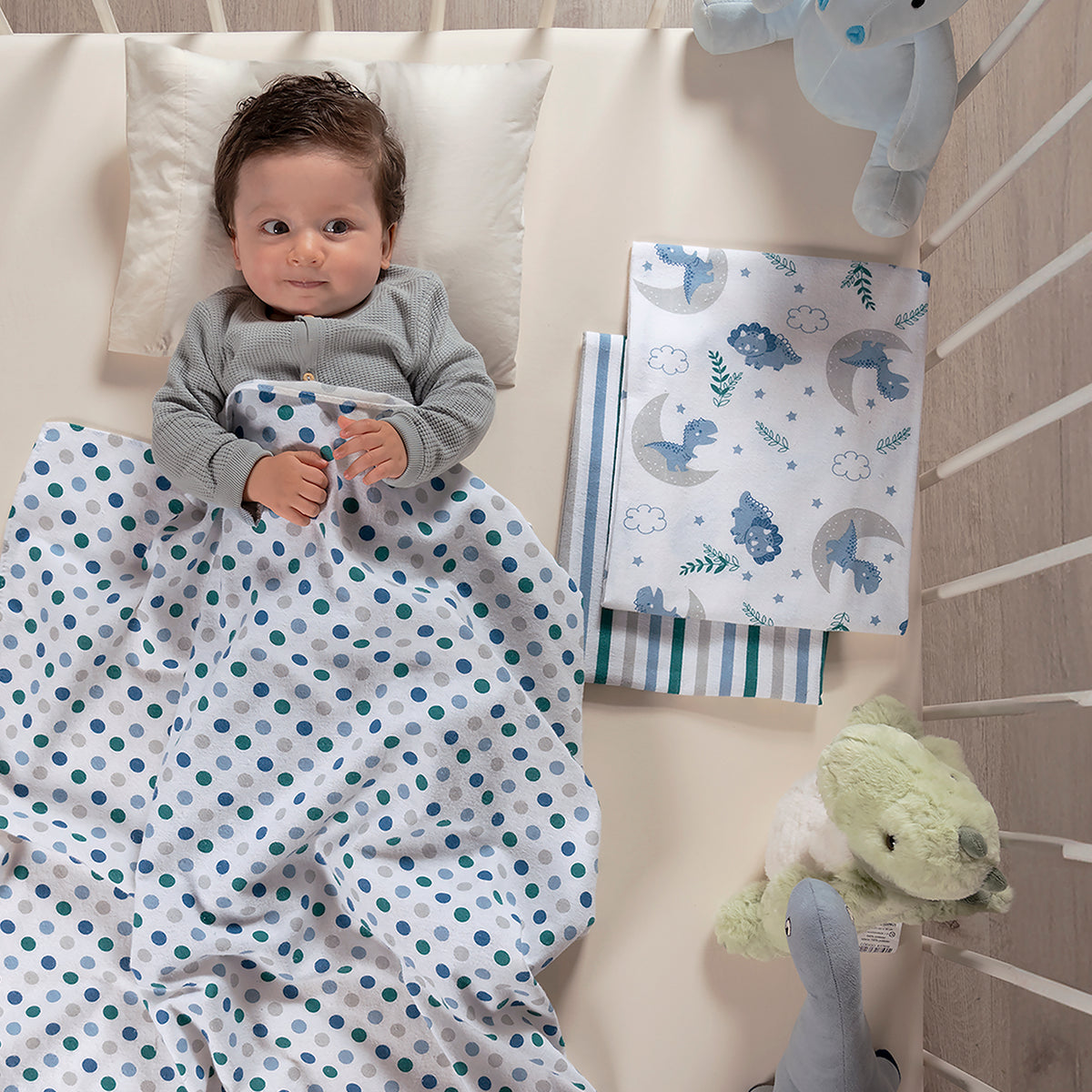 Sabanitas Franela Dinosaurios UNITALLA