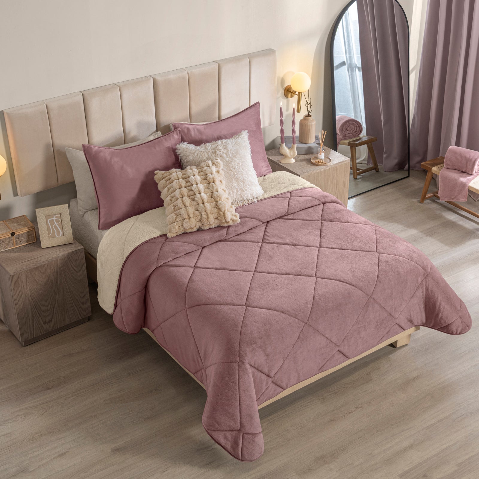 Cobija Invernal Lila