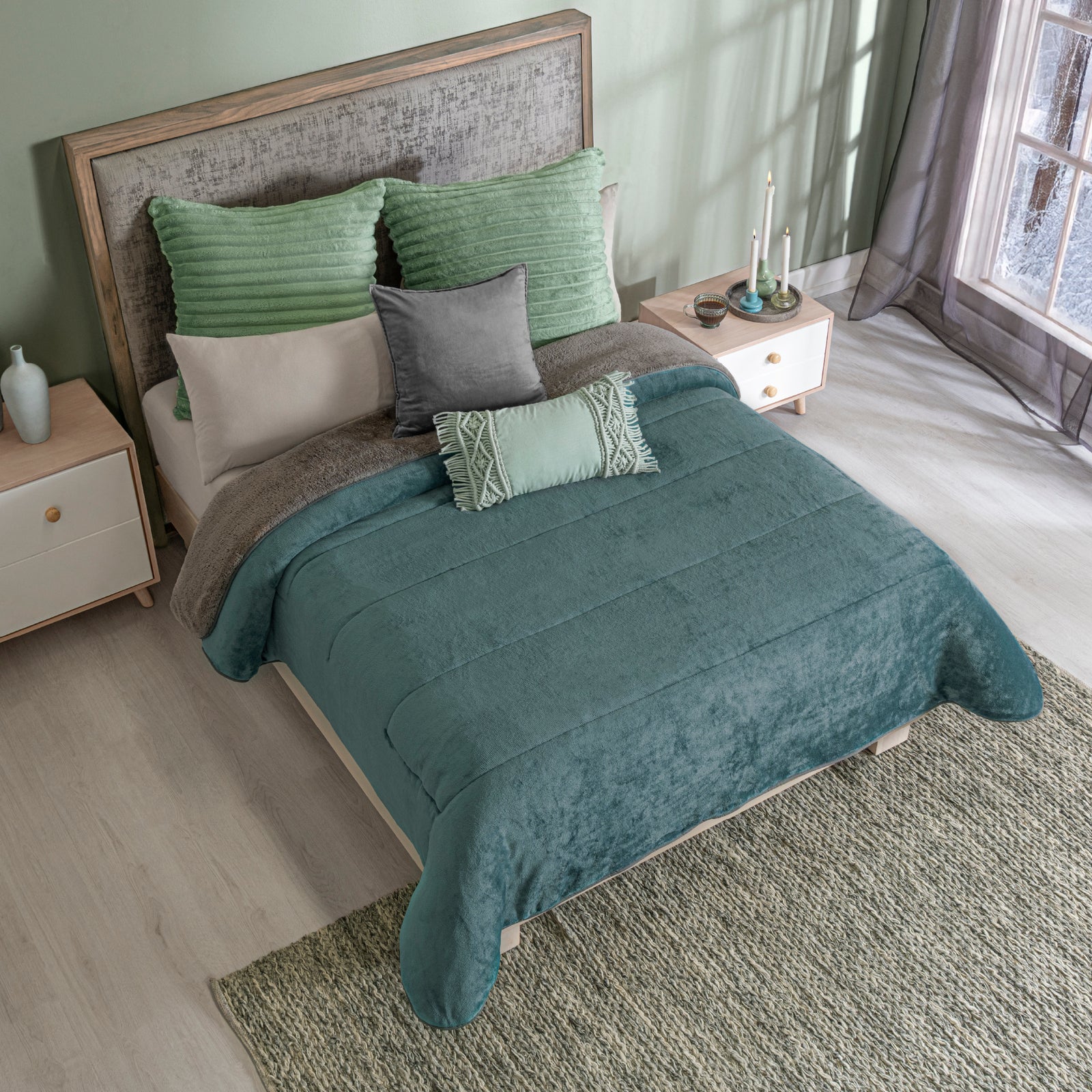 Cobija Invernal Turquesa