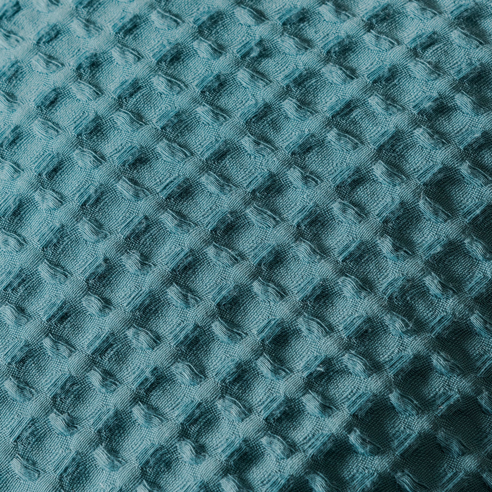 Funda De Almohada Waffle Turquesa EUROPEA