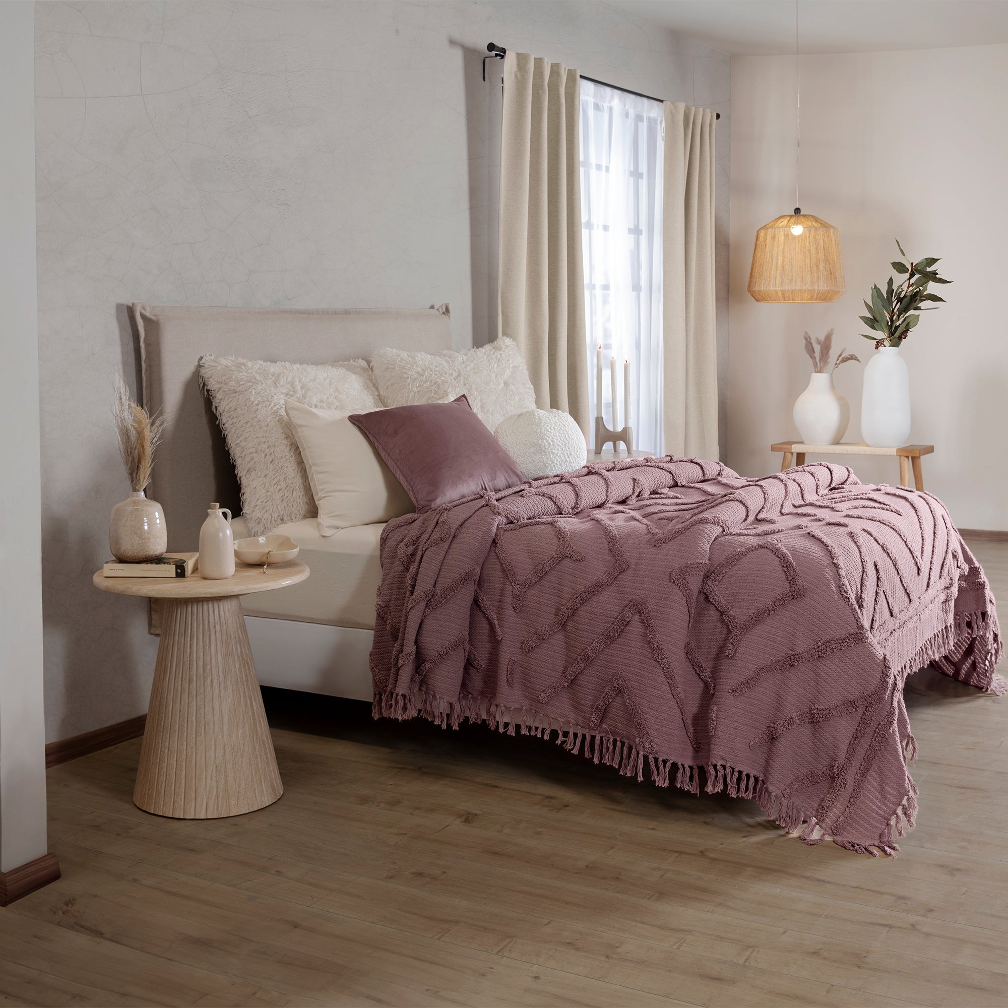 Cubrelecho Voga Lila QUEEN SIZE/DOBLE XL