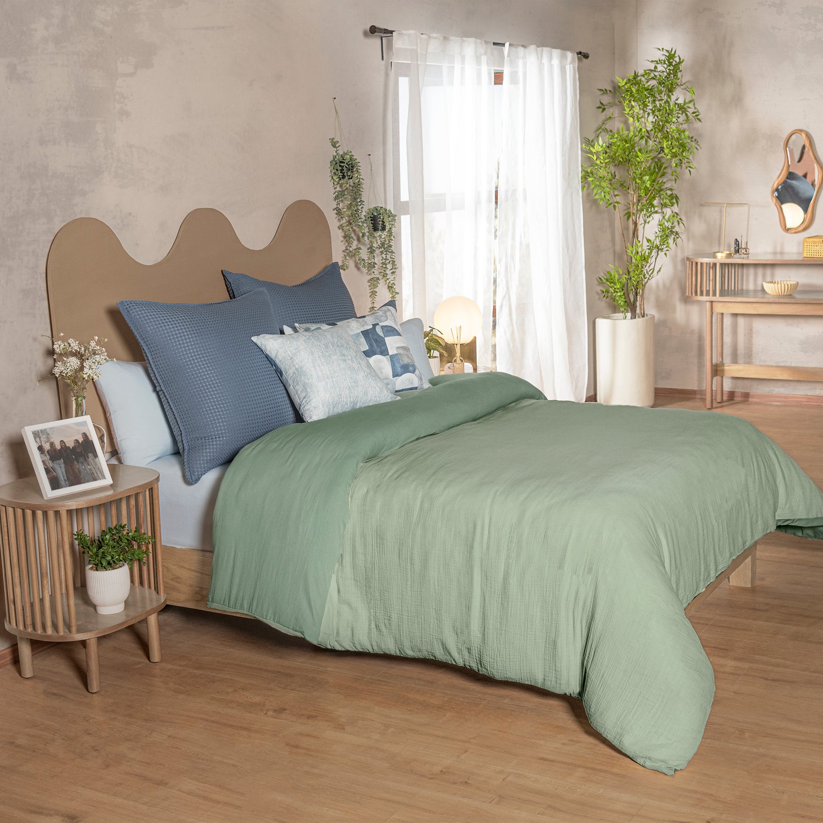 Funda De Plumón Salvia QUEEN SIZE/DOBLE XL