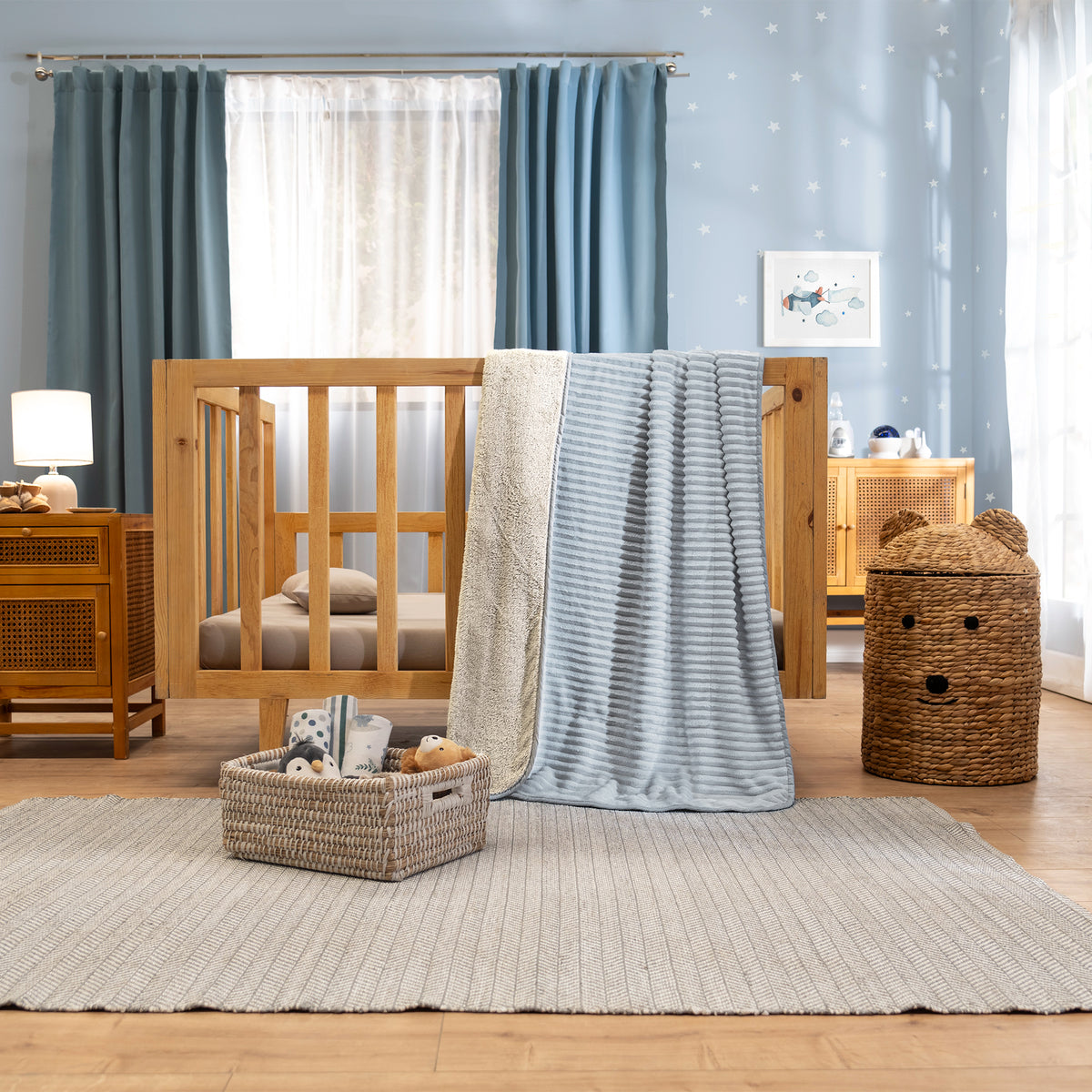 Cobija Baby Siberia Blue CUNA