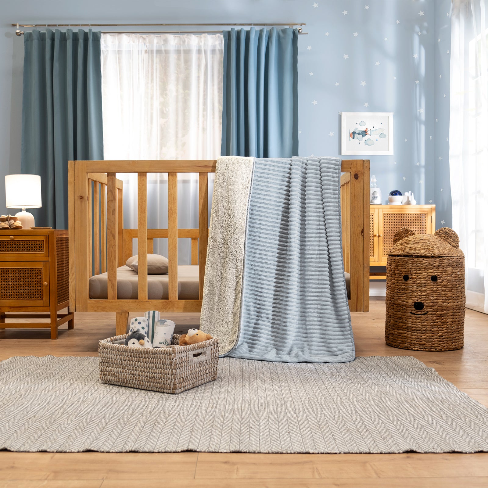 Cobija Baby Siberia Blue CUNA