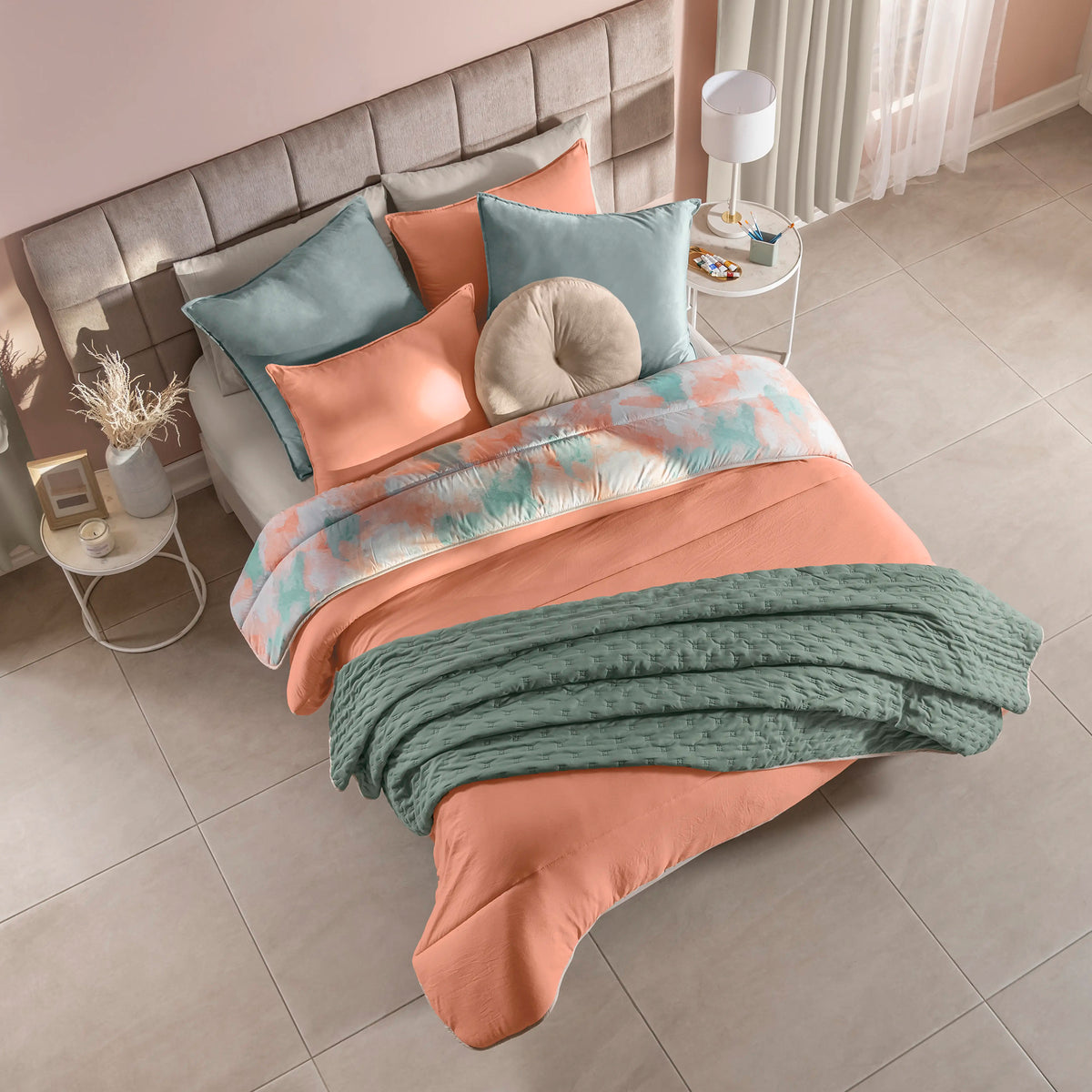 Juego de Edredón Acuarela QS/MAT XL