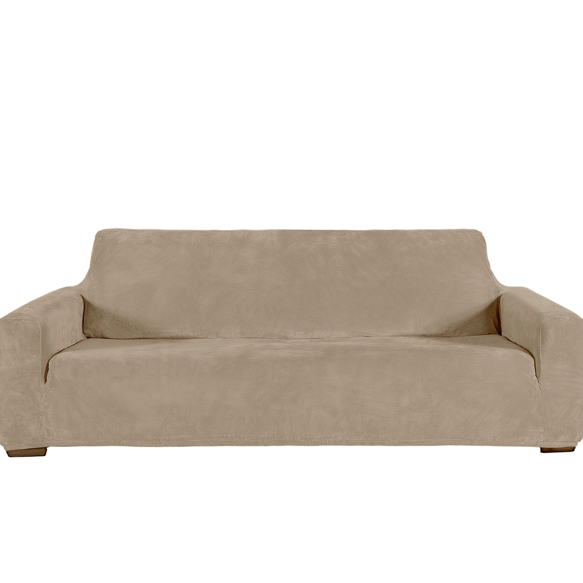 Funda De Sillón Niza Velvet Latte 3 PUESTOS