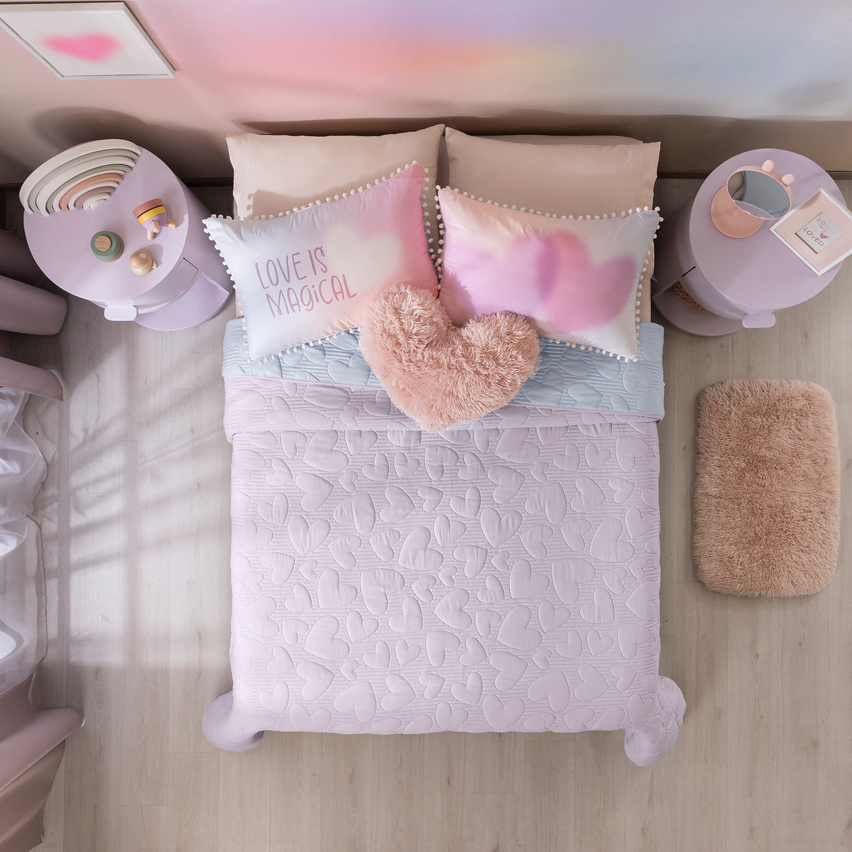 Juego De Edredón Love QUEEN SIZE/DOBLE XL