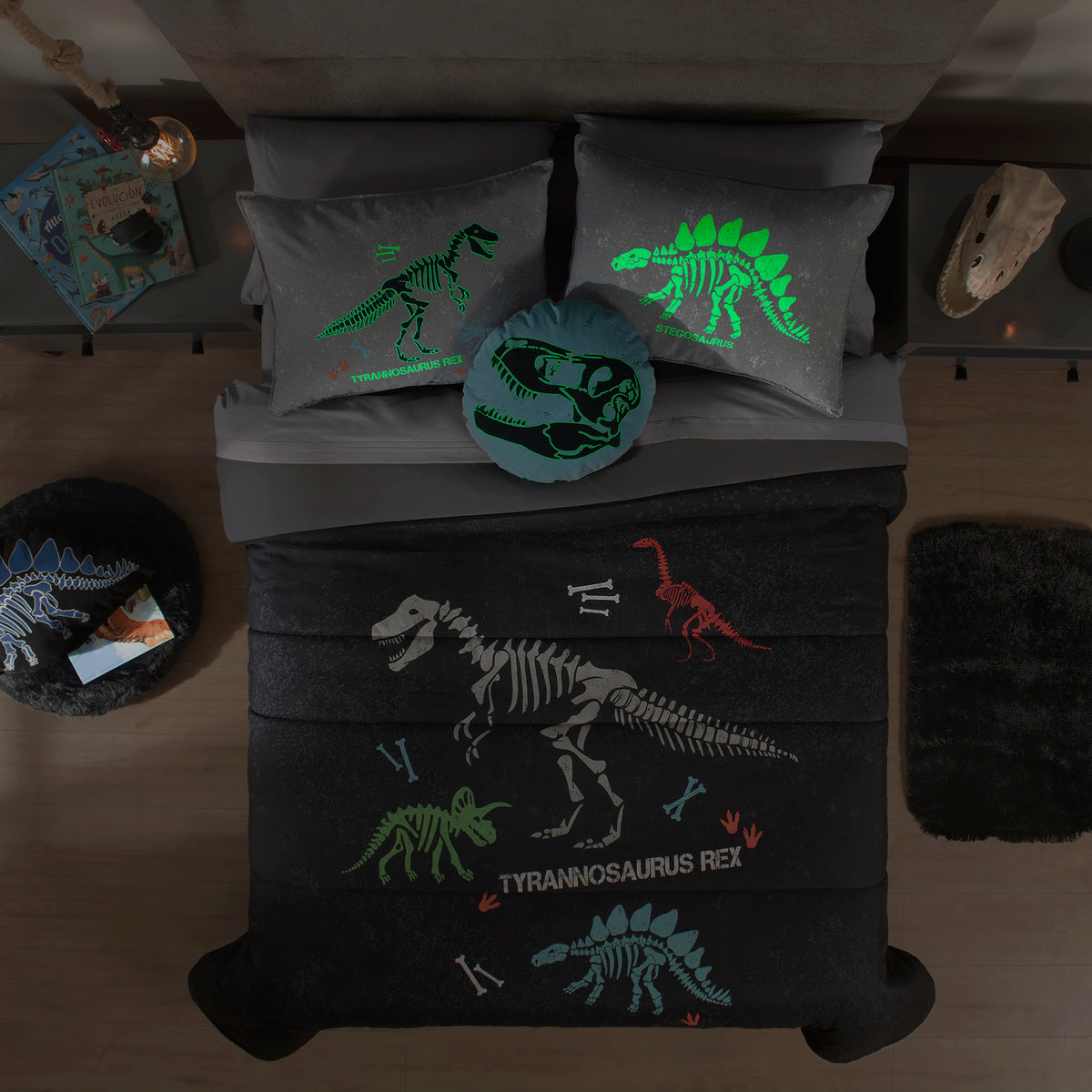 Juego De Edredón Tiranosaurio SENCILLO