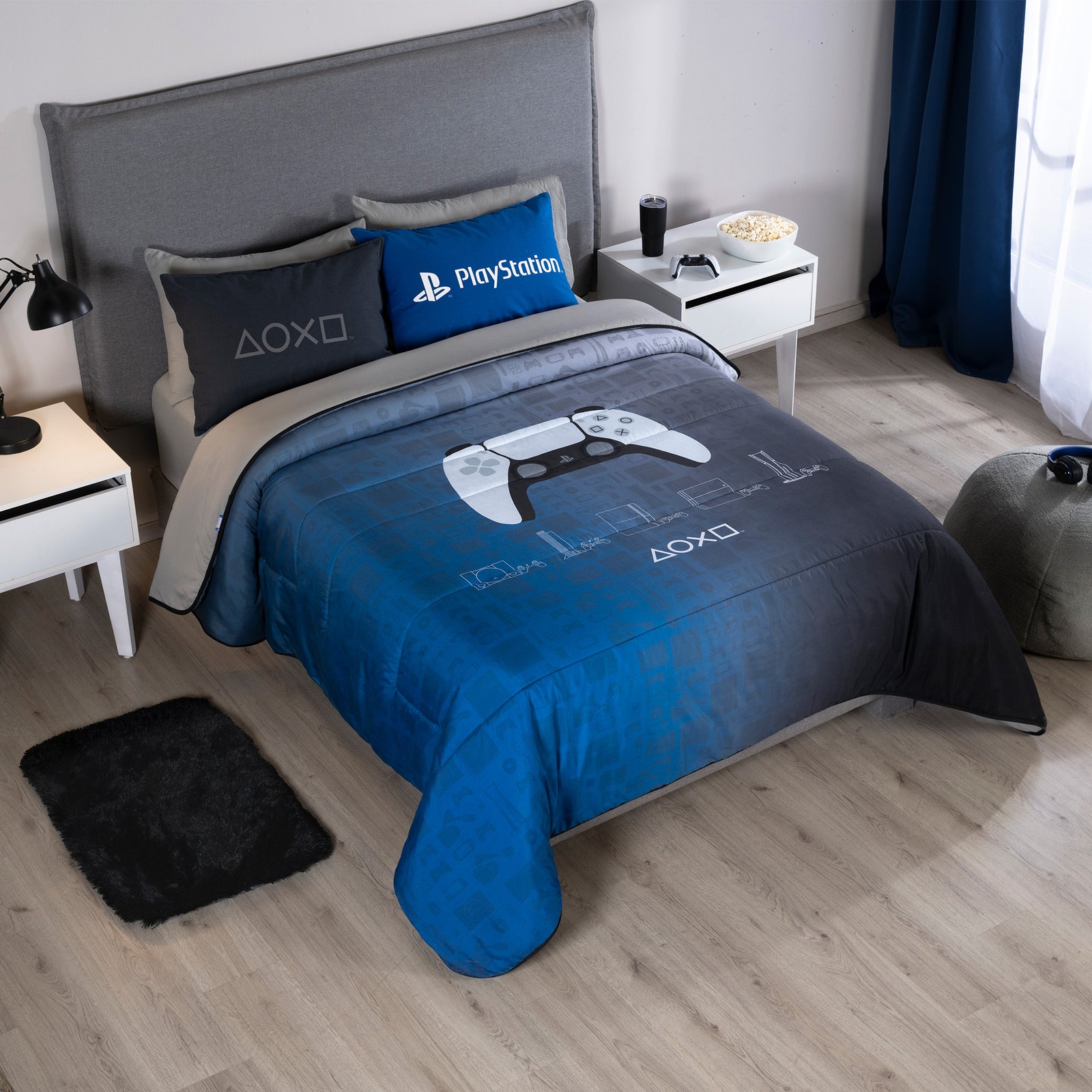 Juego De Edredón Playstation Gamer QUEEN SIZE/DOBLE XL