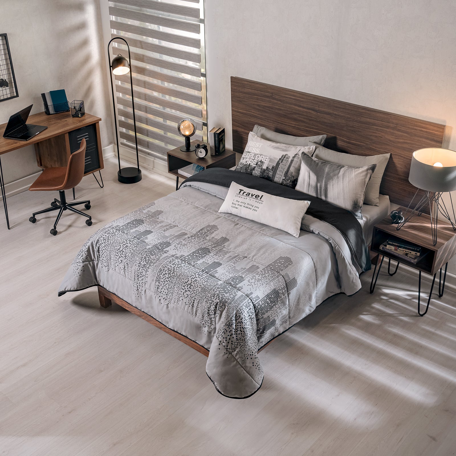 Juego De Edredón City QUEEN SIZE/DOBLE XL