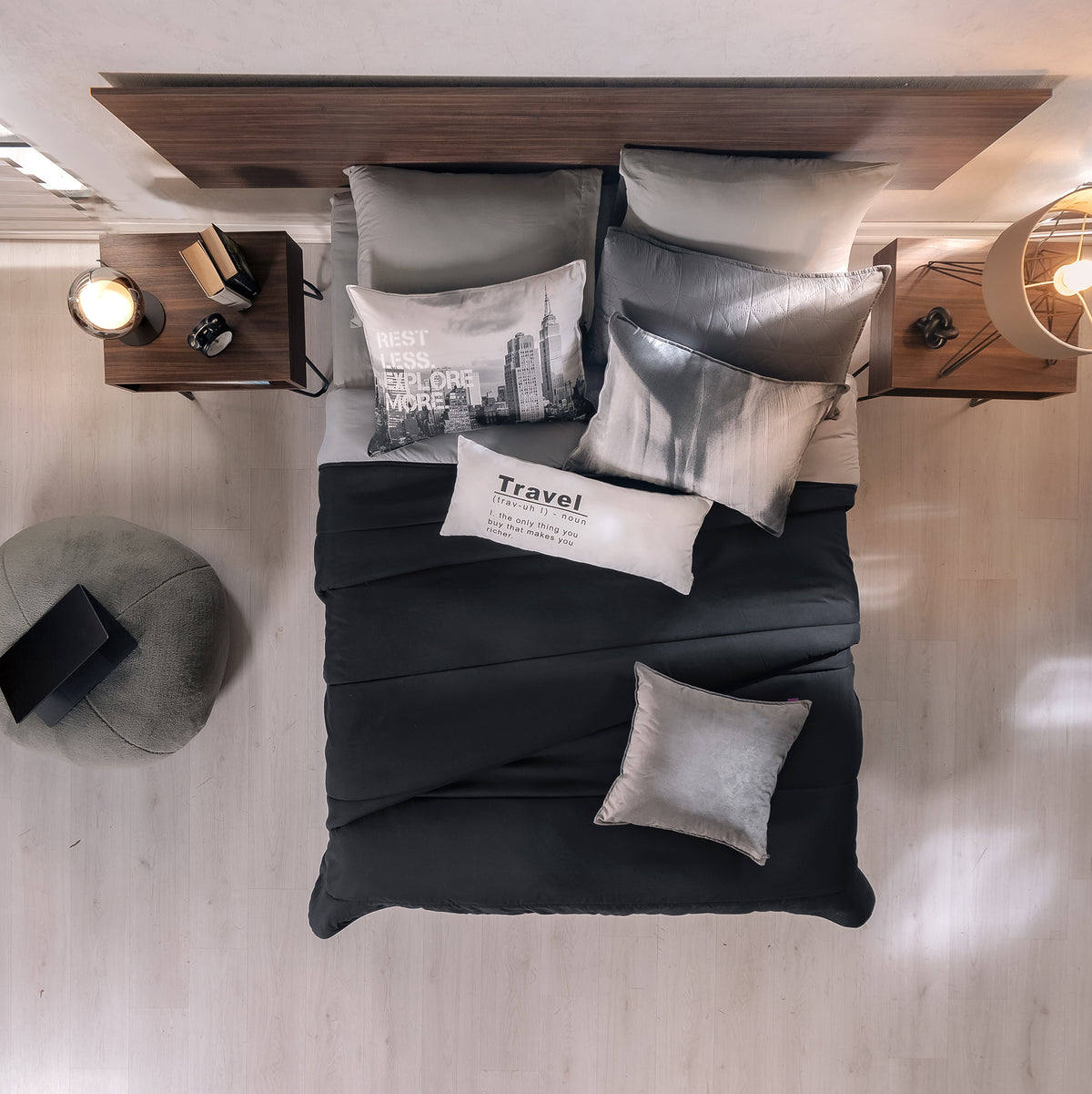 Juego De Edredón City QUEEN SIZE/DOBLE XL