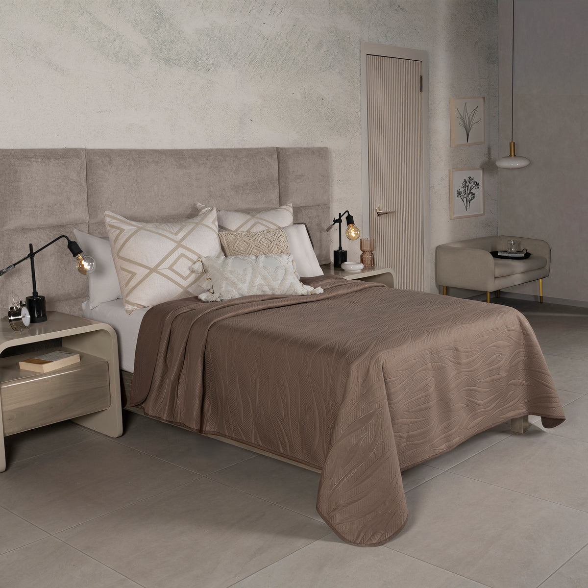 Cubrelecho Novo Coffee KING SIZE