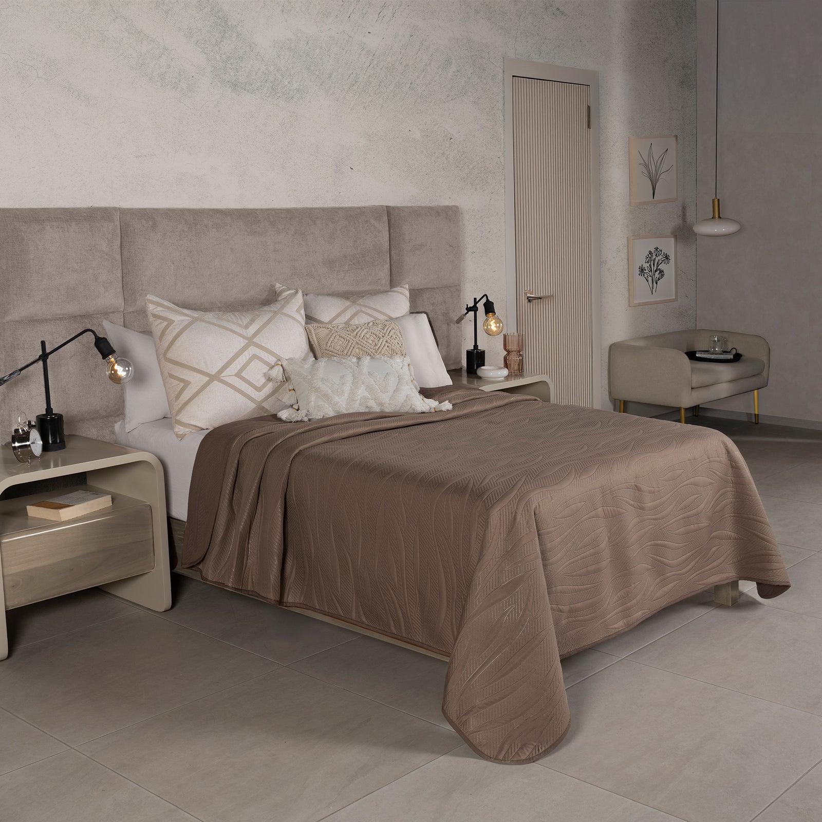 Cubrelecho Novo Coffee KING SIZE