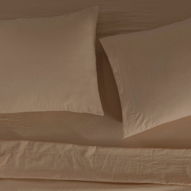 Sábanas Viasoft Washed Latte DOBLE