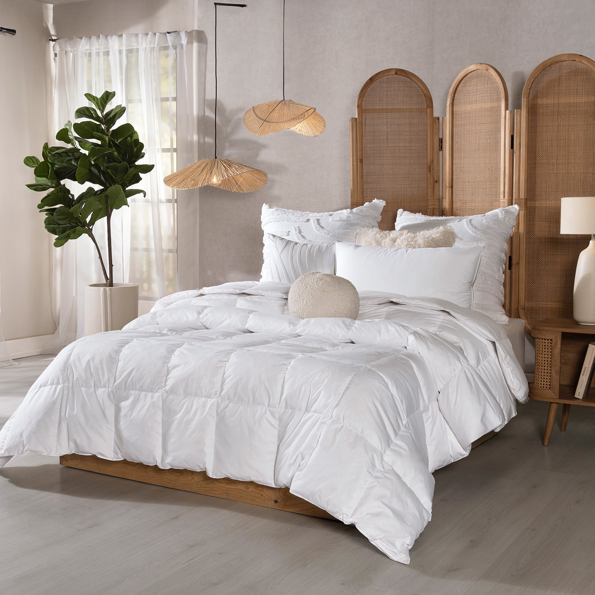 Edredón Plumon De Plumas QUEEN SIZE/DOBLE XL