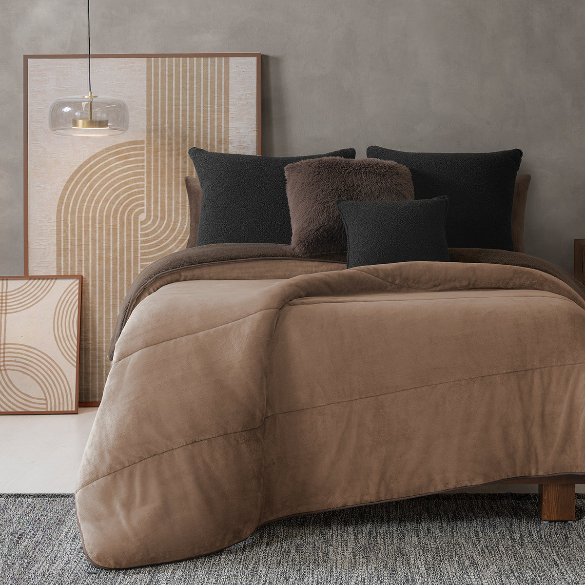 Cobija Invernal Latte KING SIZE/QUEEN SIZE XL