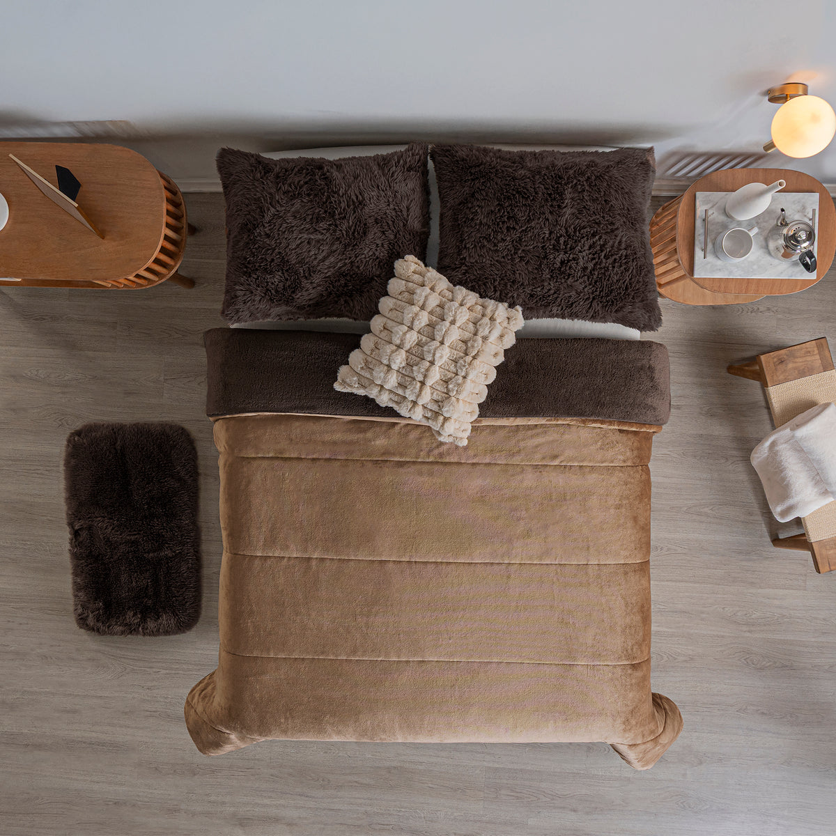 Cobija Invernal Latte KING SIZE/QUEEN SIZE XL