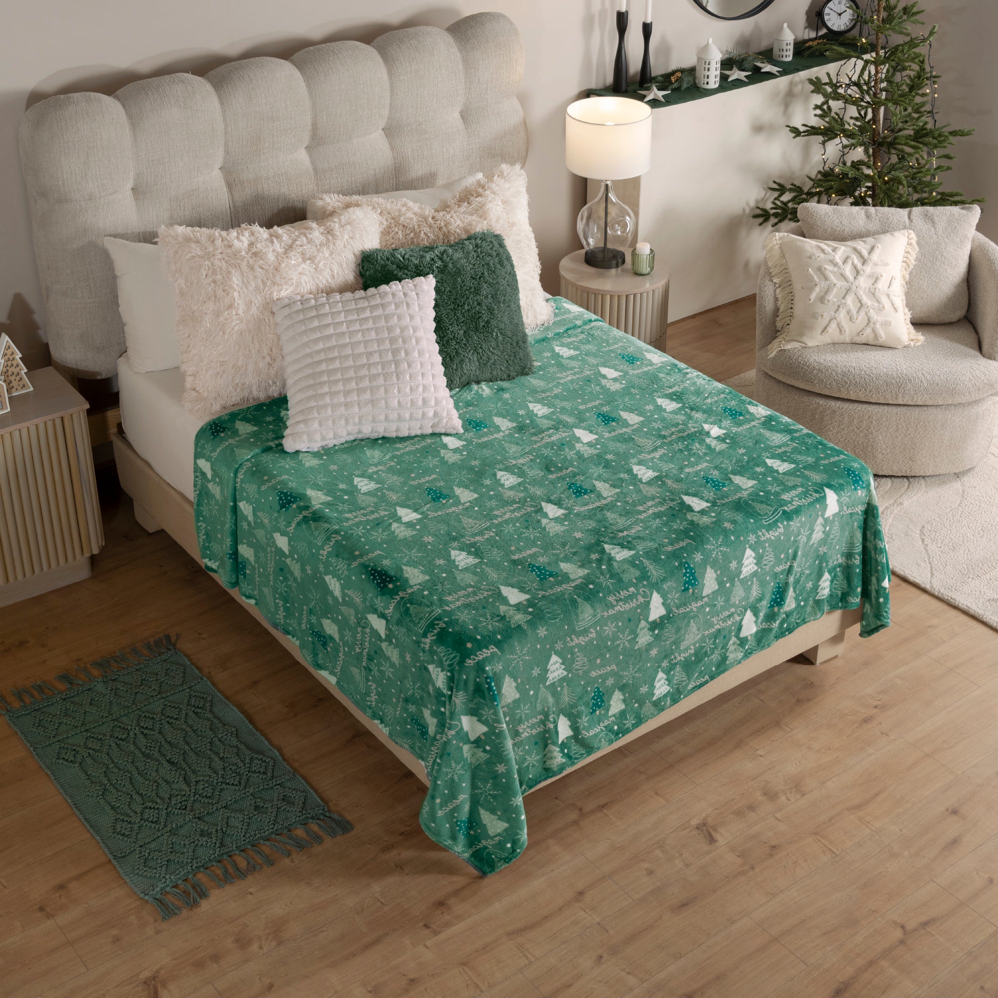 Cobija Ligero Christmas Tree KING SIZE/QUEEN SIZE XL