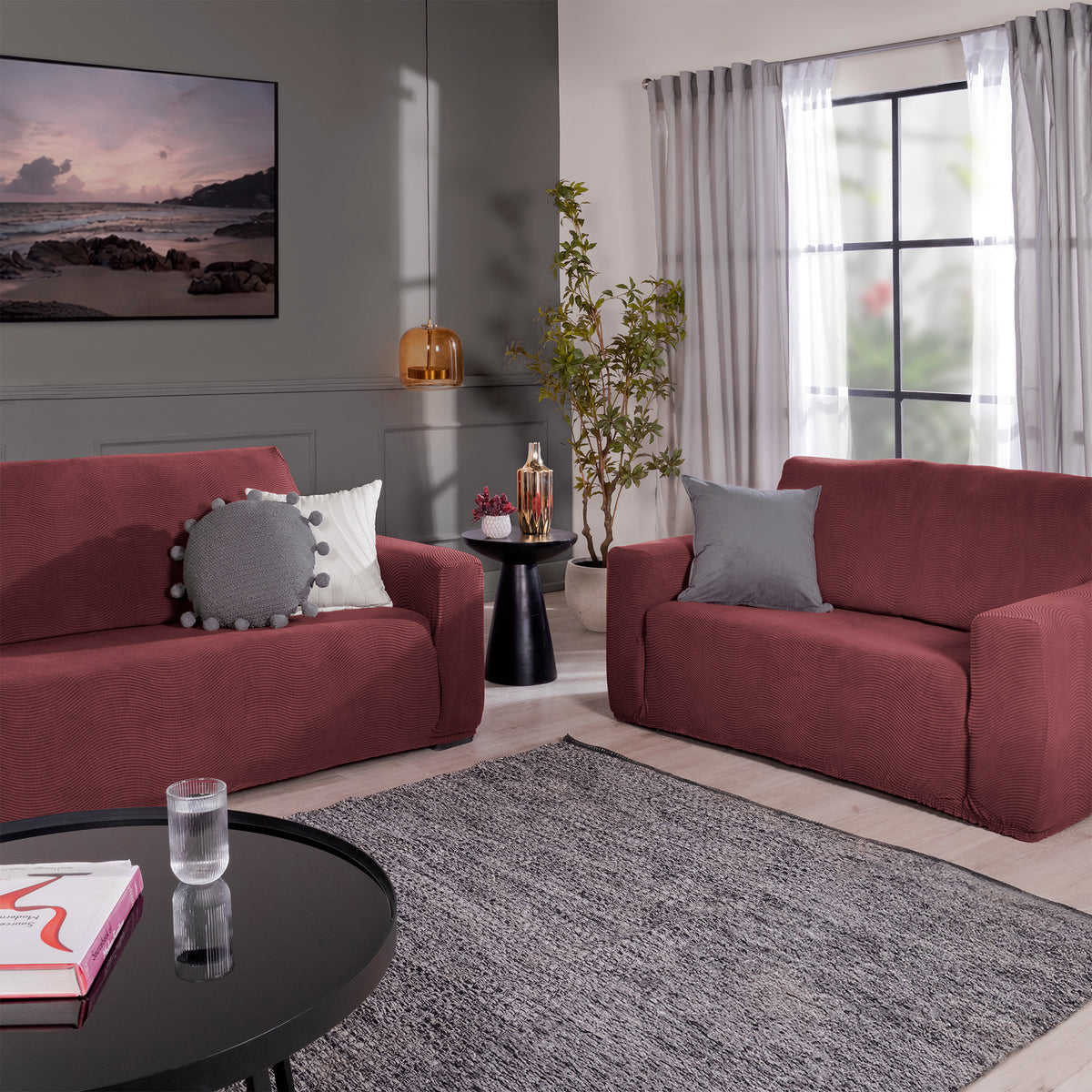 Funda De Sillón Niza Merlot SOFÁ