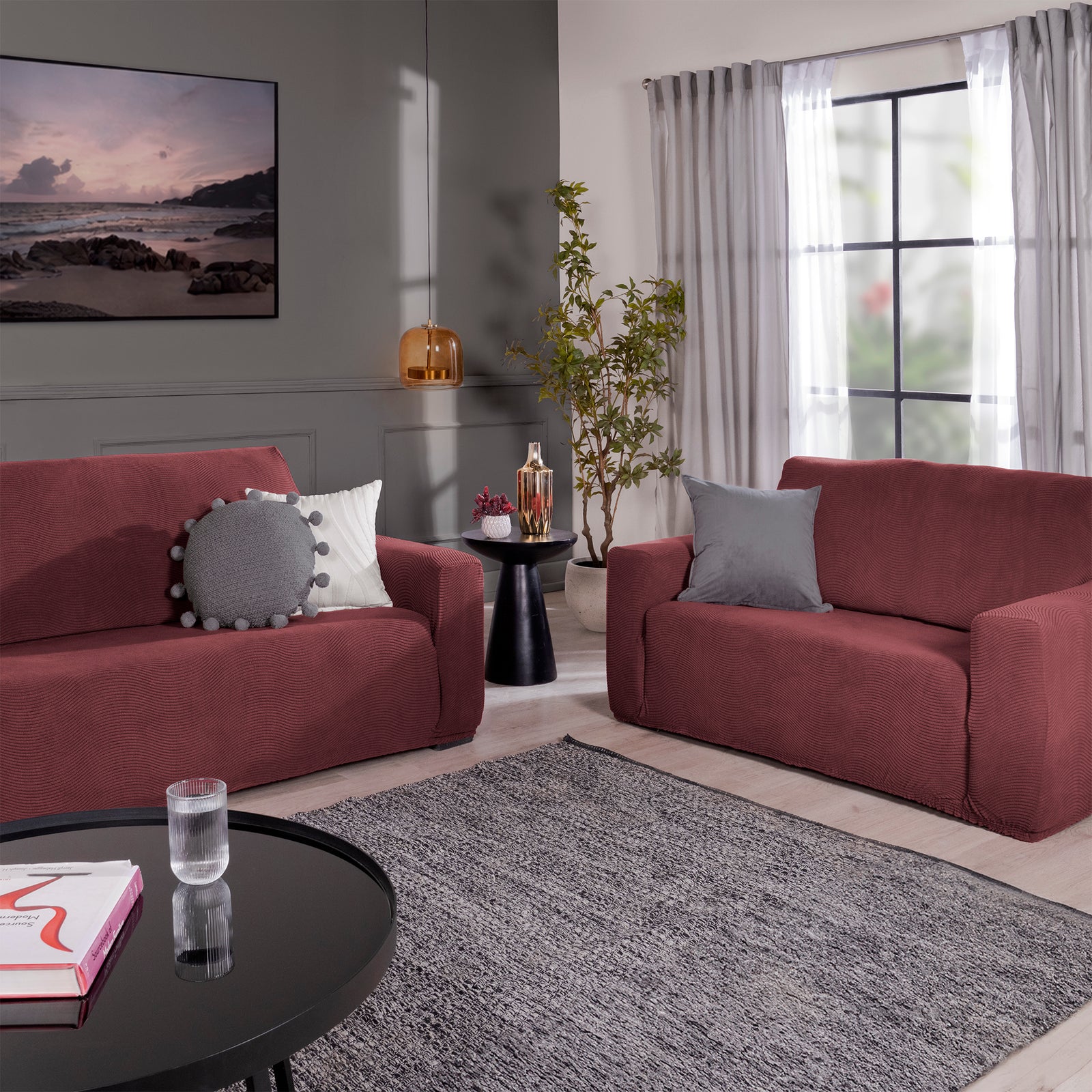 Funda De Sillón Niza Merlot SOFÁ