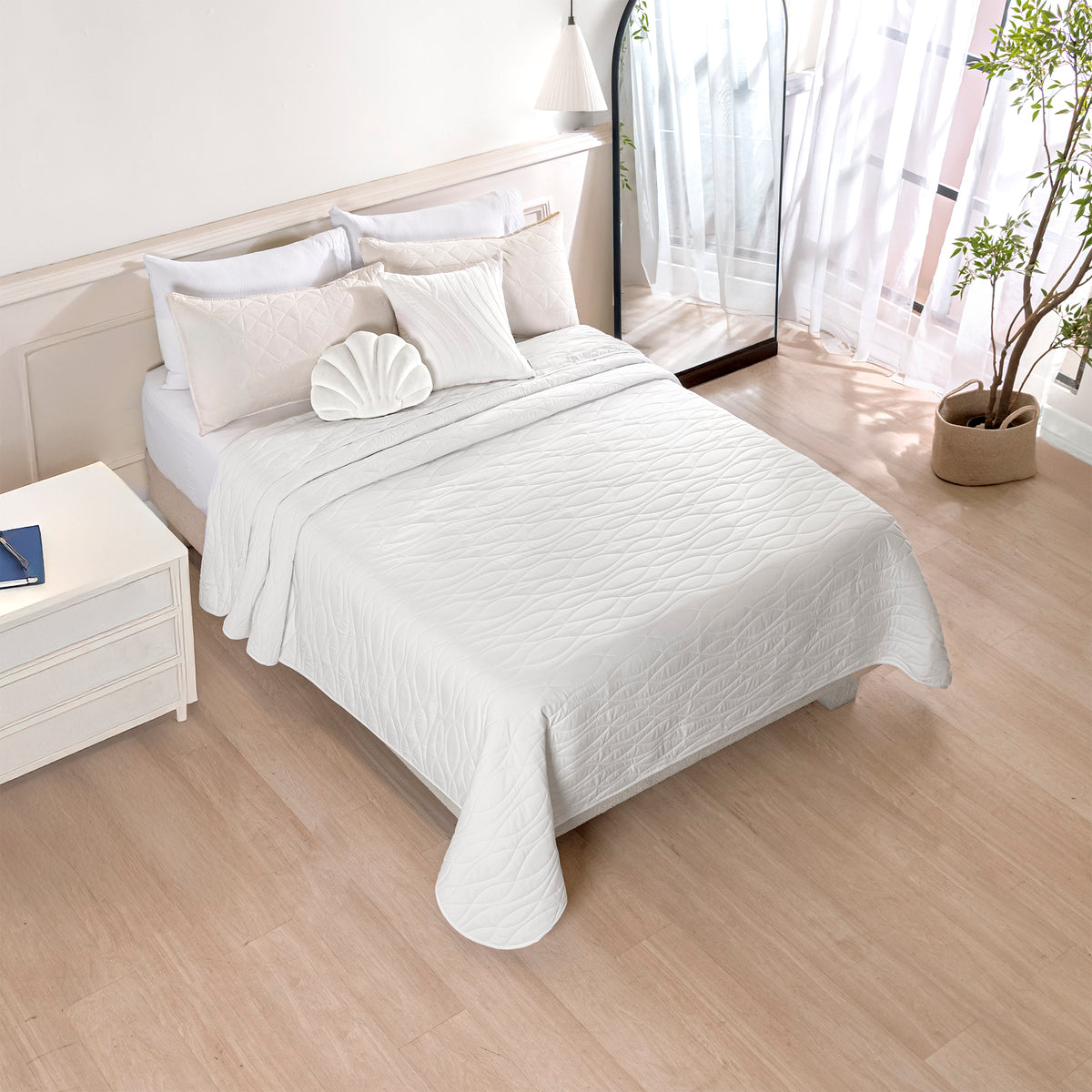 Cubrelecho Novo White
