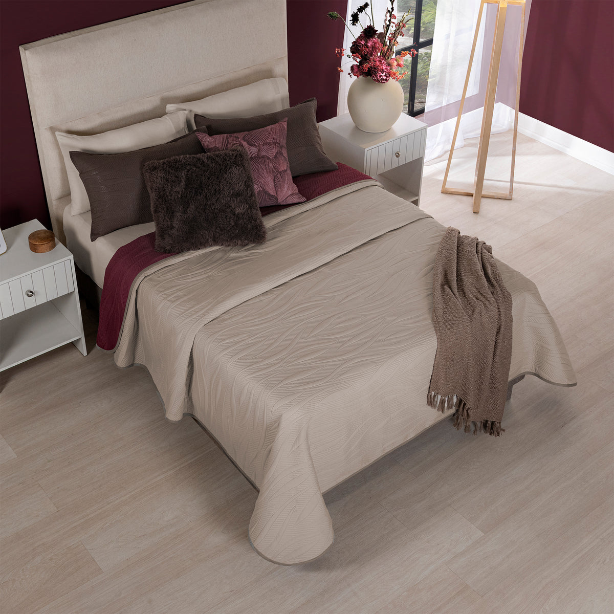 Cubrelecho Novo Merlot KS