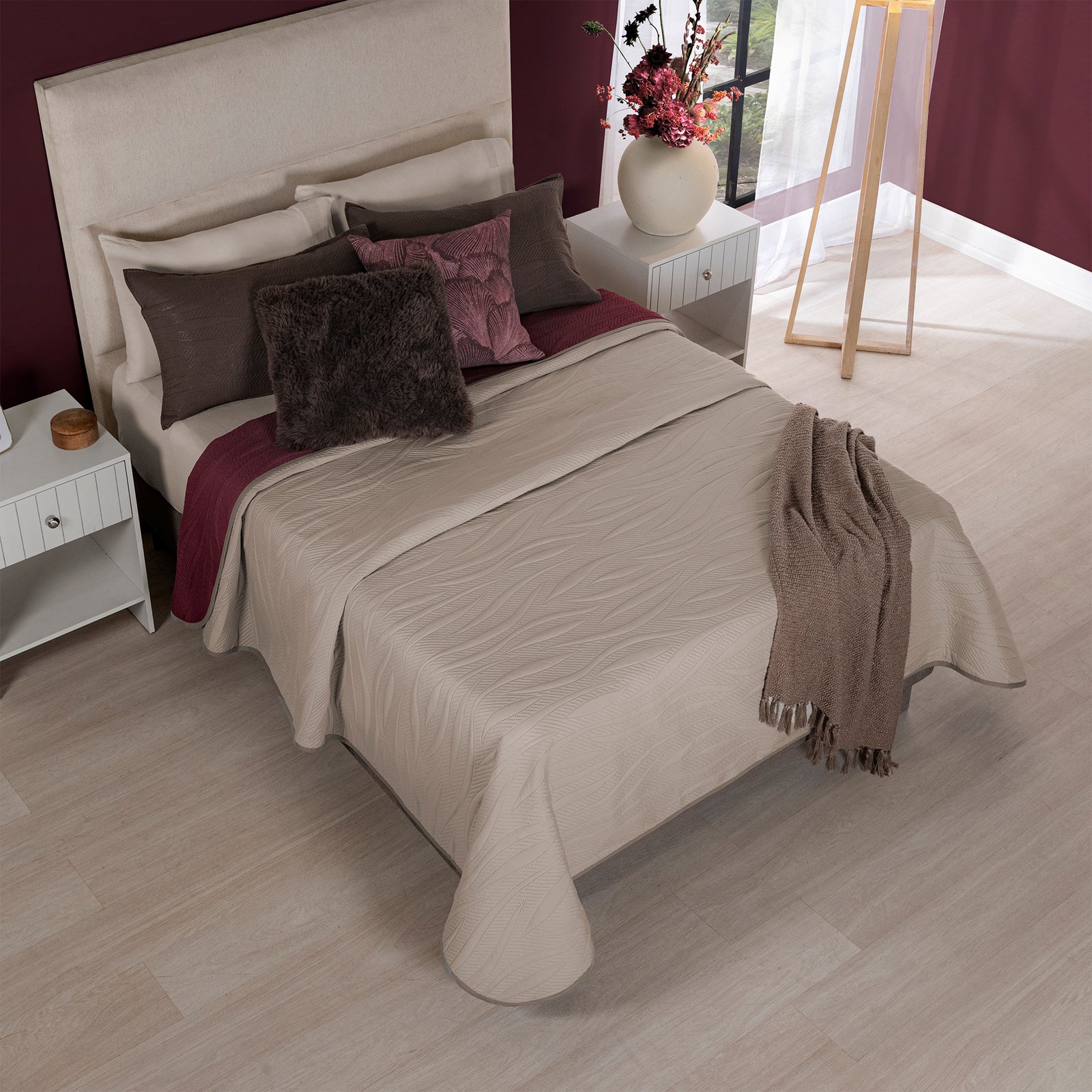 Cubrelecho Novo Merlot KS