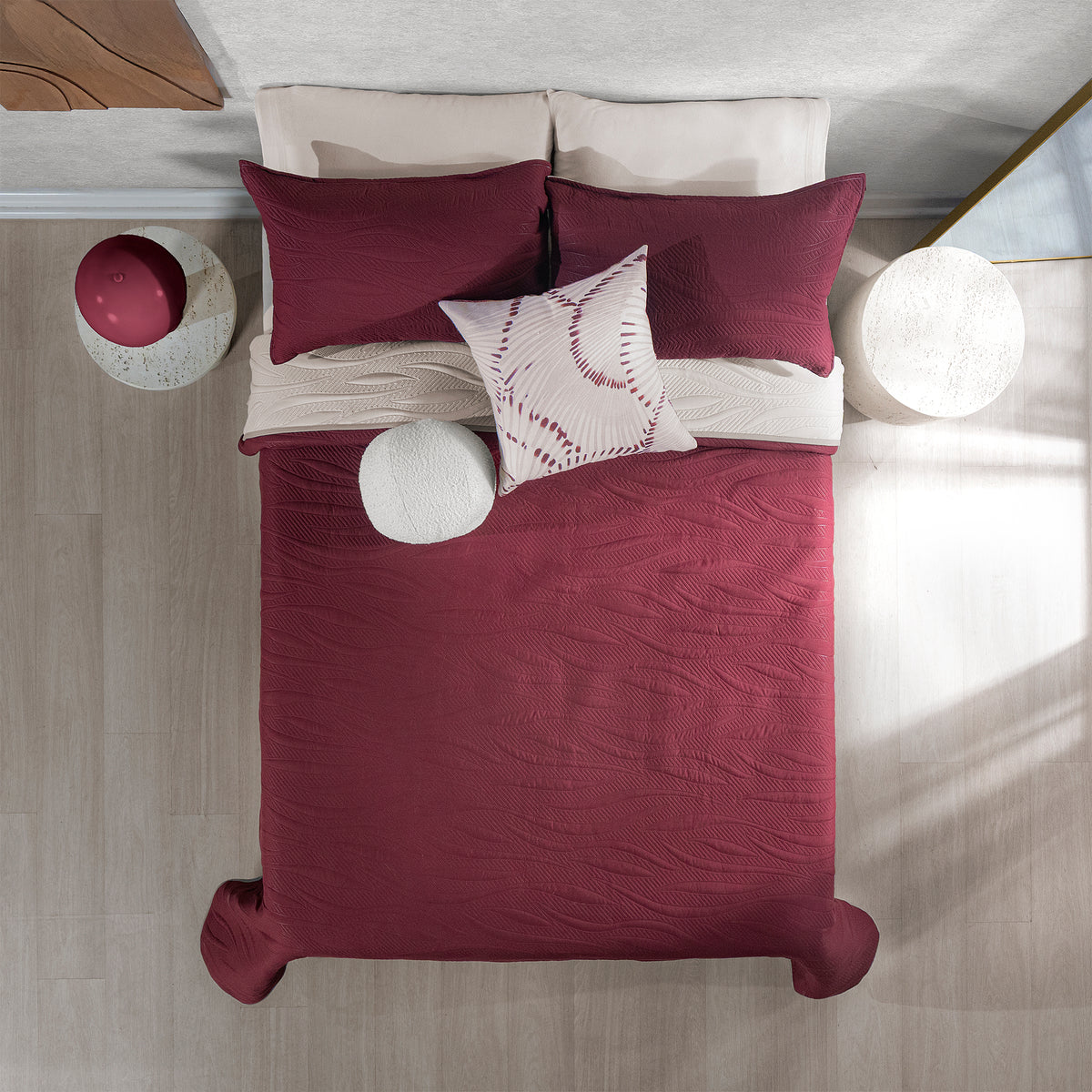 Cubrelecho Novo Merlot KS