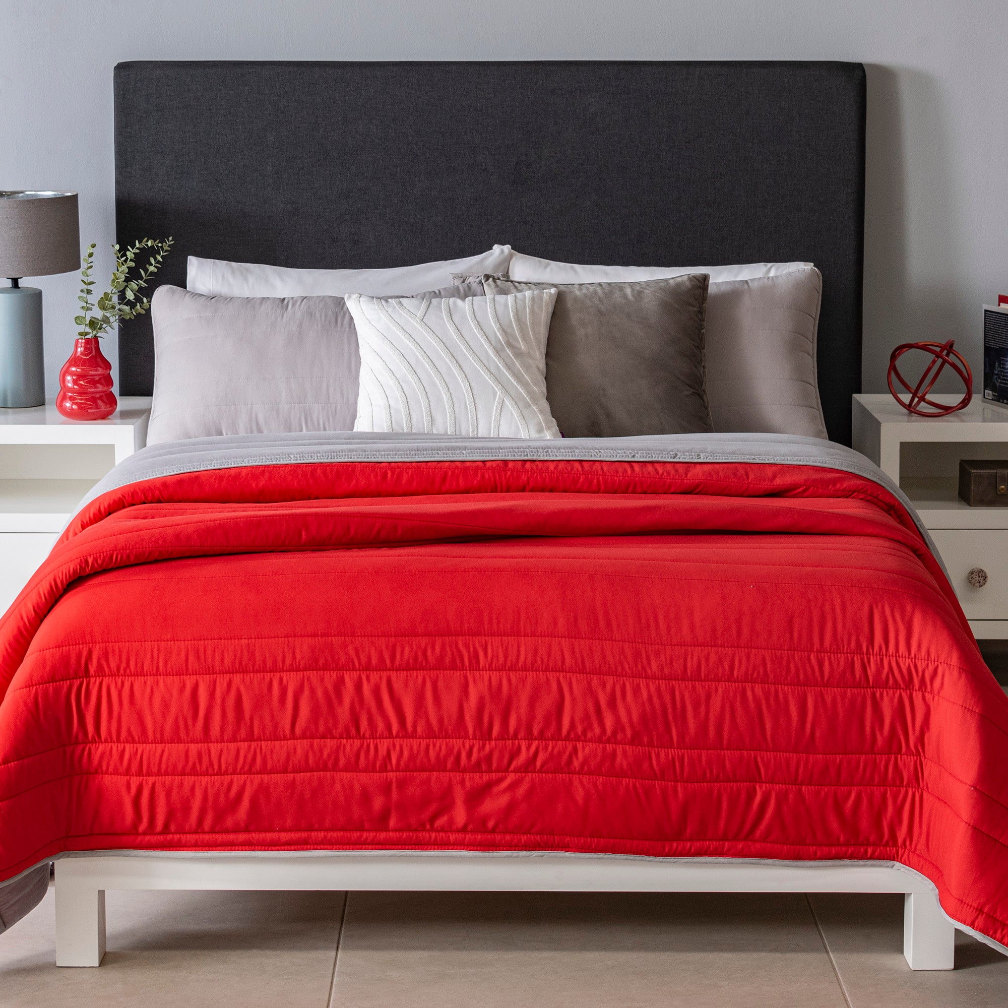 Edredón Basic Rojo KING SIZE