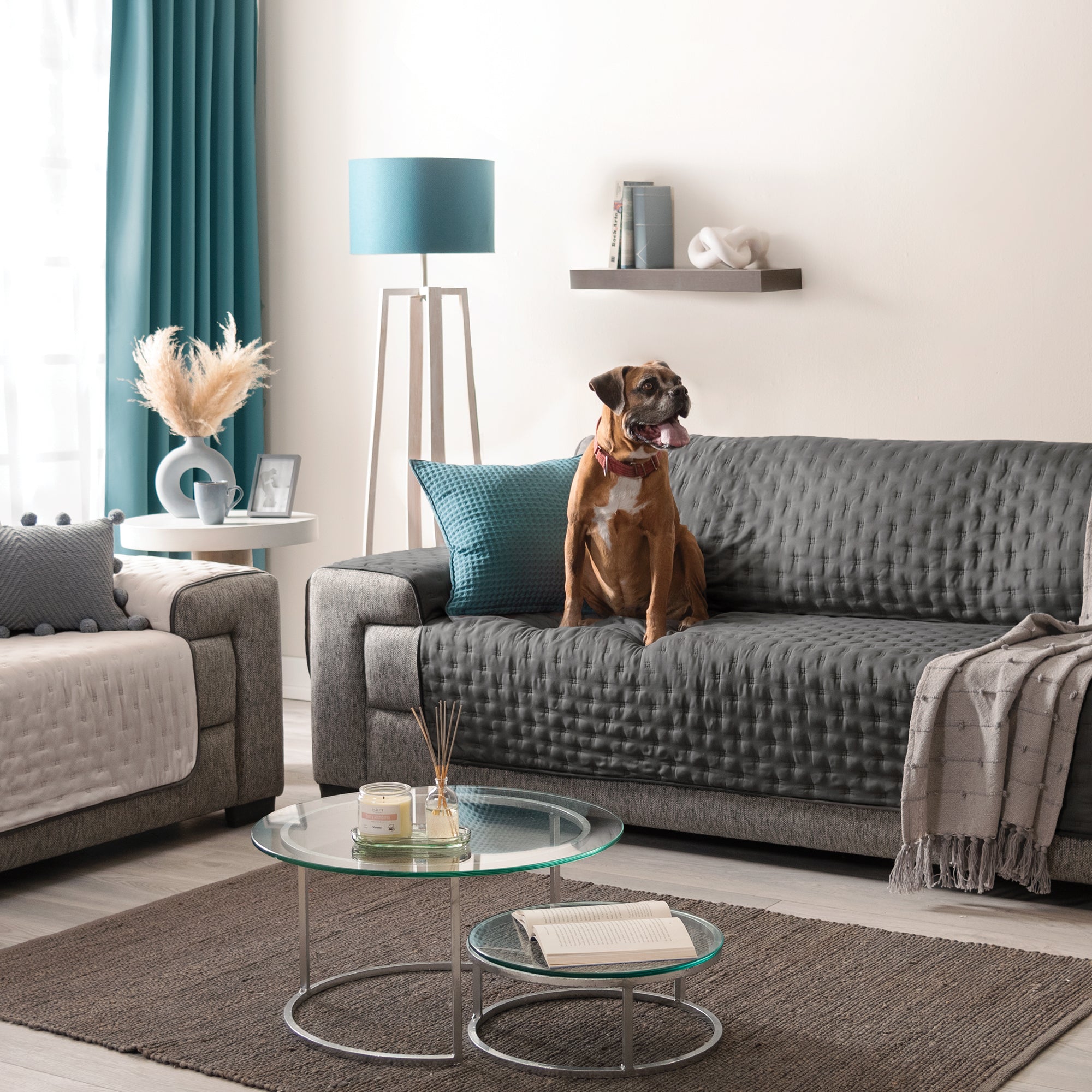 Protector De Sala Gris LOVESEAT
